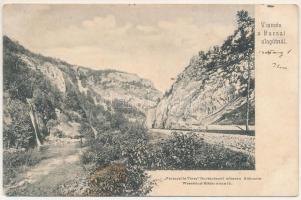 1905 Királyhágó, Bucsa, Bucea; Vízesés a Bucsai alagútnál. Ferenczi és Társa / waterfall near the tu...