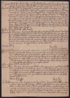 cca 18. sz. II. Rákóczi Ferenc rendeleteinek másolata