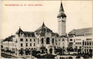 Marosvásárhely, Targu Mures; Városháza. Porjes S. Sándor kiadása / town hall (EK)