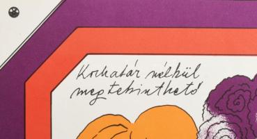 1969 Az én bolondos famíliám, filmplakát, papír, jelzés nélkül. Offset-nyomda. Hajtásnyommal. 58×40 ...