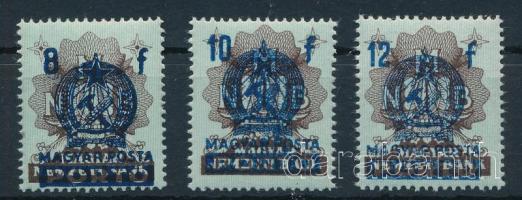 1951 Kisegítő Portó bankjegybélyegeken sor makkos vízjellel.