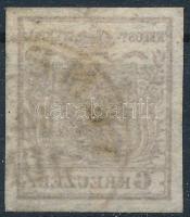 1850 6kr HP I gépszín átnyomattal "TEMESVÁR"