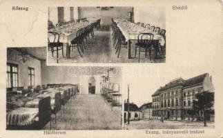 Kőszeg Evangélikus Leánynevelő Intézet ebédlő és hálóterem