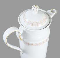 Königlich privilegierte Porzellanfabrik Tettau szecessziós mintás kanna, jelzett, hibátlan, m: 24 cm