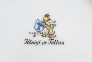 Königlich privilegierte Porzellanfabrik Tettau szecessziós mintás kanna, jelzett, hibátlan, m: 24 cm