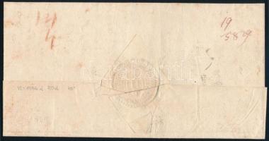 1829 Félportós ajánlott levél "PRESSBURG" - Fünfkirchen