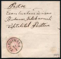 1867 5kr kisalakú levélen "FÉLEGYHÁZA" - Pest