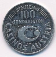 Ausztria 1994. "100 Schilling Sonderjeton Casinos Austria / 60 Jahre Casino Salzburg" jelz...