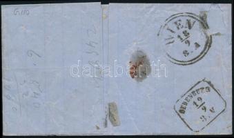 ~1865 15kr levélen "STEINBRUCH" - Oedenburg
