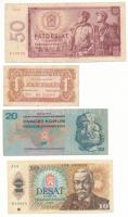 Csehszlovákia 1944. 1K + 1964. 50K + 1970. 20K + 1986. 10K T:F
Czechoslovakia 1944. 1 Koruna + 1964...