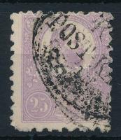 1871 Kőnyomat 25kr (85.000) zimonyi bélyegzéssel