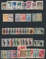 1920-1940 Postatiszta összeállítás közte Keskeny Madonna, Zeppelin pár, Sport sor A/4 berakólap 1 ol...