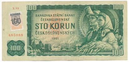 Csehszlovákia 1993. (1961) 100K szlovák bélyeggel "X93 485088" T:F
Czechoslovakia 1993. (...