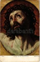 1924 Christus mit der Dornenkrone / Jesus Christ with crown of Thorns, B.K.W.I. 413-13. s: Guido Ren...
