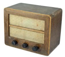 Orion Typ 115A Néprádió, kopásnyomokkal, 24x30x17 cm dugvilla nélkül