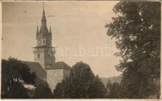 1927 Körmöcbánya, Kremnitz, Kremnica; vártemplom / castle church. Atelier Maksay photo (vágott / cut...