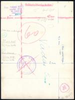 1957 Vadas Ernő (1899-1962): Vízhordó lány, a hátoldalon feliratozott, pecséttel jelzett fotó, 24x18...