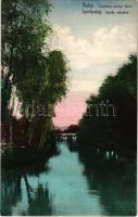 1938 Ipolyság, Sahy; Ipoly részlet, híd. J. Neumann kiadása / Ciastka rieky Ipel / Ipel riverside, b...