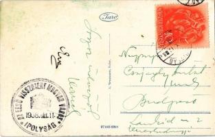 1938 Ipolyság, Sahy; Ipoly részlet, híd. J. Neumann kiadása / Ciastka rieky Ipel / Ipel riverside, b...