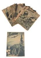 1942-1943 Magyar Szárnyak folyóirat 10 száma. 1942. szept. 15., október 1., 15., december 15. (V. év...