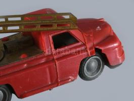 Lendkerekes retro tűzoltóautó 11 cm