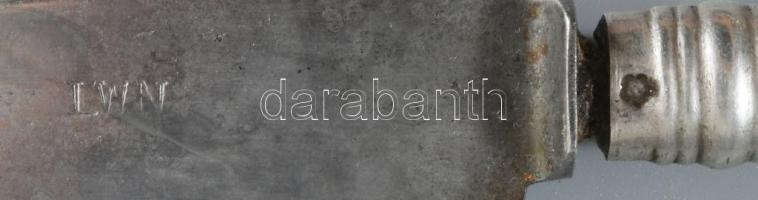 Ezüst (Ag) evőeszközök, nettó 204 g + ezüst nyelű kések. Dianás jelzéssel