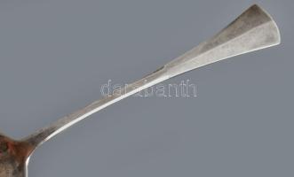 Ezüst (Ag) teás kanál készlet, díszdobozban, nettó 96 g ca 1900 dianás jelzéssel