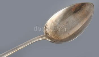 Ezüst (Ag) teás kanál készlet, díszdobozban, nettó 96 g ca 1900 dianás jelzéssel