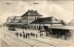 1914 Tövis, Teius; vasútállomás / railway station (fl)