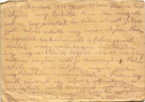 1944 Farkas József zsidó KMSZ (közérdekű munkaszolgálatos) tábori posta 5/2. munkás század levele. J...