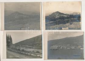 4 db RÉGI első világháborús katonai fotó a román frontról / 4 pre-1945 WWI military photo postcards ...