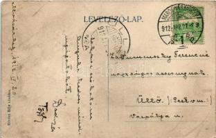 1912 Marosvásárhely, Targu Mures; utca, üzletek. Révész Béla kiadása / street view, shops (felületi ...