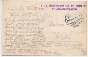 1916 Bánffyhunyad, Huedin; látkép. W.L. Bp. 7080. Diamantstein Nándor kiadása / general view + &quot...