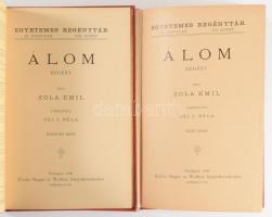 Zola, [Émile] Emil: Álom. I-II. köt. Ford.: Fái J. Béla. Egyetemes Regénytár. Bp., 1889, Singer és W...