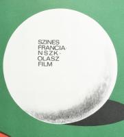 1967 Egy milliárd a biliárdasztalban, filmplakát, papír, jelzés nélkül. Offset-nyomda. Hajtásnyommal...