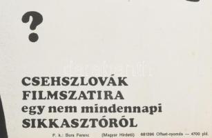 1968 Mit kezdjek a millómmal, filmplakát, papír. Offset-nyomda. SM jelzéssel a plakáton (Sándor Marg...