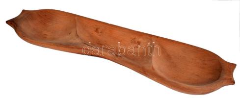 Kothencz jelzéssel faragott fa szervírozó, h: 56 cm