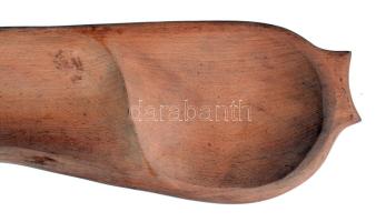 Kothencz jelzéssel faragott fa szervírozó, h: 56 cm