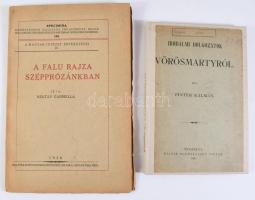 7 db vegyes régi könyv és kiadvány: Pintér Kálmán: Irodalmi dolgozatok Vörösmartyról.; Nógrádi Lászl...