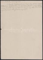 1945 Rákosi Mátyás (1892-1971) kommunista politikus, népbiztos, későbbi miniszerelnök autográf kézir...