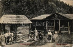 1910 Homoród-fürdő, Baile Homorod; Főkút a hideg fürdővel. Erdélyi Simon kiadása / spa, bathhouse, m...