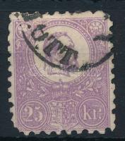 1871 Kőnyomat 25kr (85.000) (sarokhiány / missing corner)