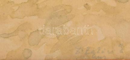 Z Zalán E jelzéssel (XX. sz.): Lány a kútnál. Akvarell, papír. Üvegezett fakeretben, 33×50 cm