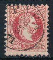 1867 5kr képbe fogazott bélyeg "PÁPA"