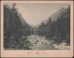 1898 Magas-Tátra, Nagy-Tarpatak, Stengel &amp; Co., 24×30 cm / Vysoké Tatry, Veľká Studená dolin...