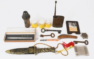 Vegyes bolha tétel, jobb darabokkal (olajozó, dísztőr, stb.)