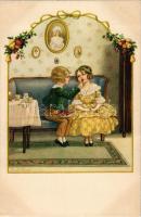 1924 Children art postcard. A.R. No. 1316. s: Pauli Ebner
