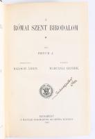 James Bryce: A Római Szent Birodalom. Ford.: Balogh Ármin. Bp.,1903, MTA, XXXI+503+1 p. Átkötött fél...