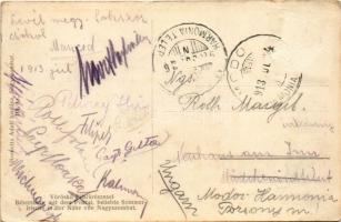 1913 Vöröskő, Cerveny Kamen (Cseszte, Castá); Vöröskő vára Pilafűrésszel (Gidrafűrész). Horovitz Ado...