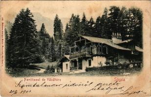 1900 Sinaia, Pavilionul de Vanatore. Editura Adolph Maier / hunting lodge. Emb. (non PC) (pinholes)